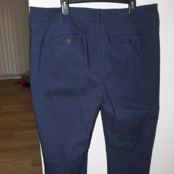 navy bootcut trousers